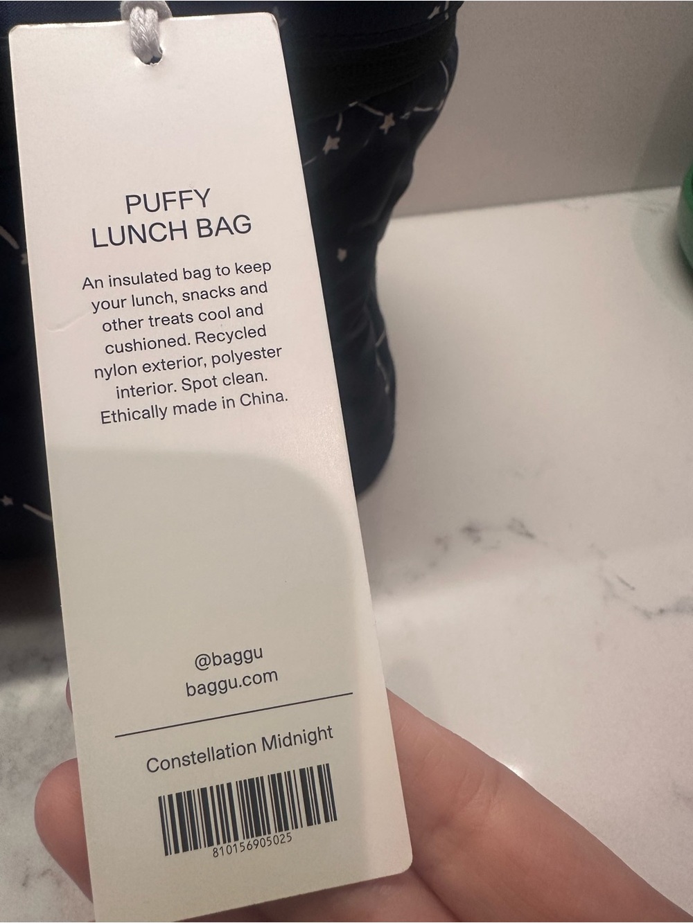 Baggu - Constellation Midnight Puffy Lunch Box NWT - Picture 2 of 4
